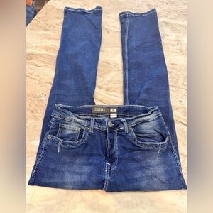 Cultura Straight Fit Jeans Size 30 Dark Blue Wash Classic Denim Pants Mens